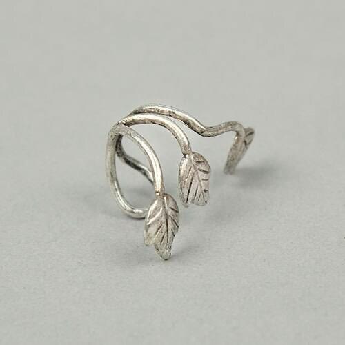 Wholesale Fashion Vintage Plated Leaf Ear Cuff For Women & Men Free Shipping 36pcs/lot
