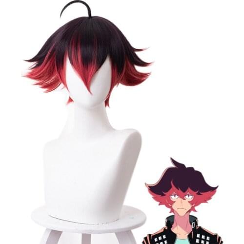 Anime PROMARE Gueira Short Wig Cosplay Costume Heat Resistant Synthetic Hair Men Party Cosplay Wigs