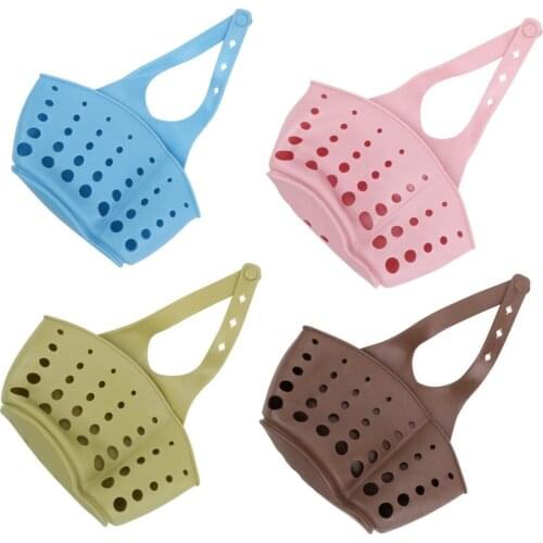 NICEYARD Hanging Kitchen Draining Basket Rack PVC Gadget Accessories Storage Wash Soap Cloth Clean Ball Shelf Organizer