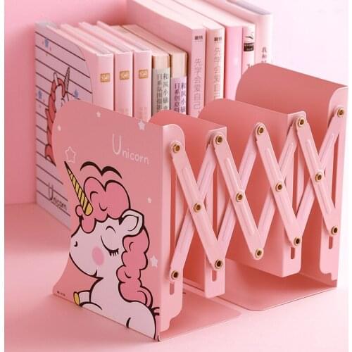 File Storage and Organization Retractable Wrought Iron Office Desk Books and Magazines Storage Bookshelf Desk Decoration