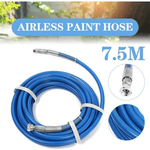 7.5m Spray Hose Airless Hose 5000PSI High Pressure Pipe Airless Sprayer Paint Hose For Sprayer Gun Water Pipe
