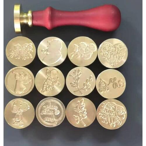 WYSE Flower Sealing Wax Seal stamp Classic Diy Retro Metal Card making Wax seal Stamp Handcrafts Wedding Invitations Tools