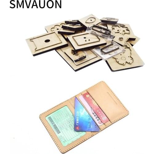 SMVAUON Wooden Die Cutting Diy 2020 Simple Ultra Thin Wallet Card Bag Dies Fille Scrapbooking Suitable For Die Cutting Machines