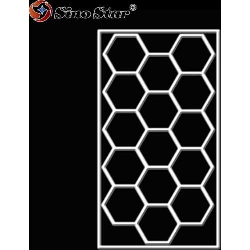 ST1028 Customized design use for Car Care Detailing Workshop popular in Brazil hexagon led panel light