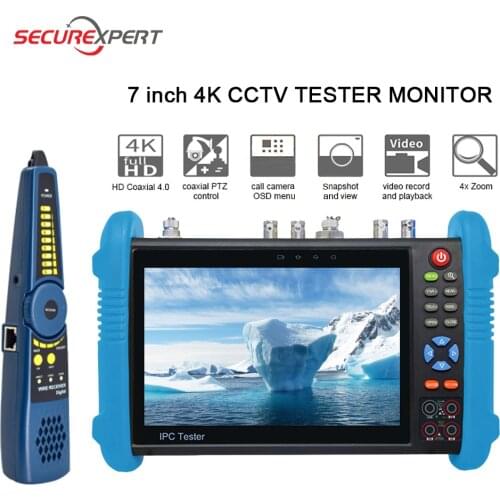 7inch 4K Camera Tester CCTV Tester CCTV Monitor For Camera Ip Camera Tester IPC Tester Poe Testers Camera Tester CFTV Cameras