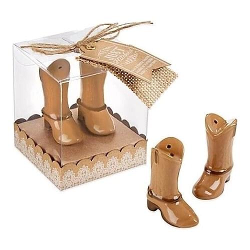Party Favor Boots for Salt and Pepper Shakers, Wedding Favors, Free Shipping, 100pcs / lot
