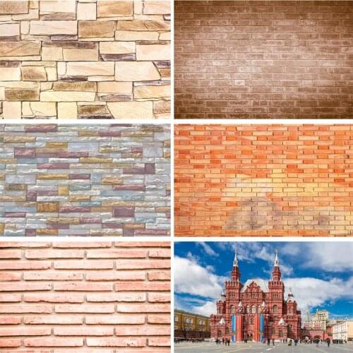 Vinyl Custom Photography Backdrops outdoor+Brick wall Theme Photography Background 200206NT-06