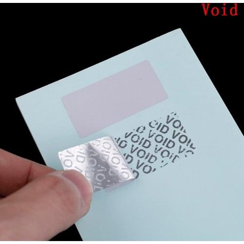 100pcs 40x20mm Warranty Protection Sticker Security Seal Tamper Proof Warranty Void Label Stickers
