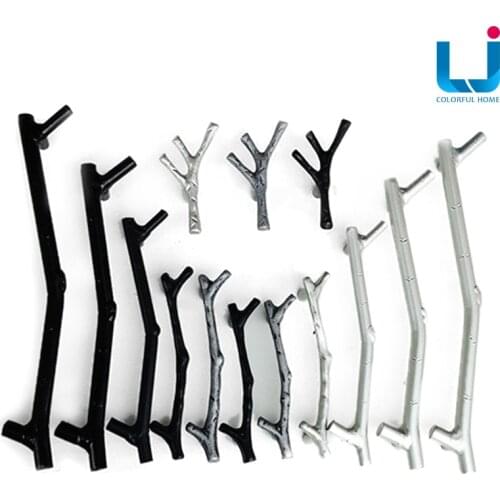 1pcs Creative European simple Kitchen cabinets Tree Branch Handles Door Knobs Bedroom Closet Drawer Pulls Shabby Hardware