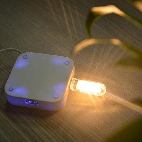 1Pcs Mini 3LEDs USB 5V LED Night light Desk Book Reading Lamp Camping Bulb Childrens gifts For Mobile Charger Laptops