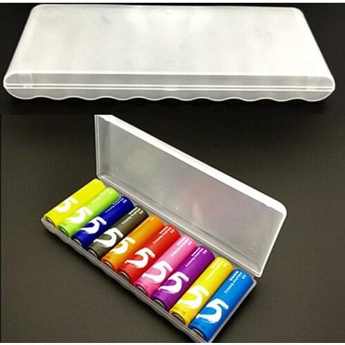 1 Pcs Plastic Battery Storage Box Hard Container Case For 10Pcs AAA/AA/18650 Battery Portable Batterij Organizer Box Wholesale