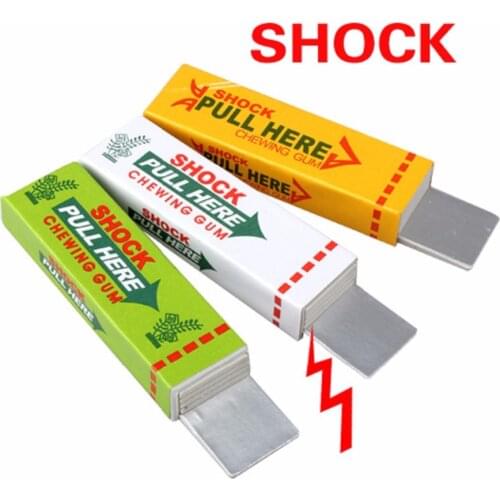 1 pc Electric Shock Joke Chewing Gum Pull Head Shocking Toy Gift Gadget Prank Trick Gag Funny Kid Gadget