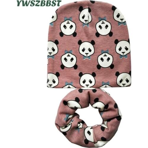 2pc/set Fashion Animal Camo Print Crochet Children Hats Cap Boys Girls Skullies Beanies Cap Scarf Collar Kids Hat Scarf Set