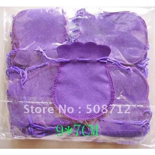 Free shiipng!!!!500pcs/lot purple 7x9cm Gift Bags/Gift Pouch/Jewelry Bgas/Jewelry Pouch/Velvet Bags VB0002