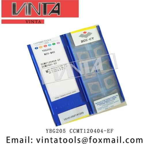 Free shipping high quality 10pcs/lots YBG205 YBG202 CCMT120404-EF cnc carbide turning inserts cutting blade tools