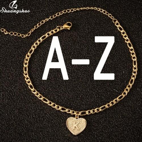 Stainless Steel Letter Anklet Unique Design Birthday Initial Anklet Leg Bracelet Fashion Jewelry for Women Best Friend Gifts