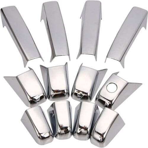 Chrome 4 Door Handle Covers W/O Passenger Key Hole for Chevrolet Silverado 1500 2500 3500 for GMC Sierra 1500 2500 3500