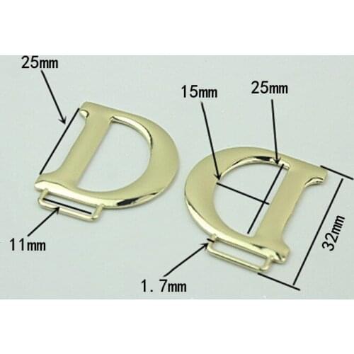 Alloy D Ring Multi-Purpose Metal Semi-Circular Hardware Buckle DIY Accessories for Luggage Belt Dog Leashes Handbag Shoes Craft