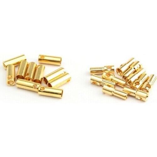 Hot 5.5 MM bullet Plugs adapter Male + Female for RC Motor ESC Battery adapter 20 sets / Lot