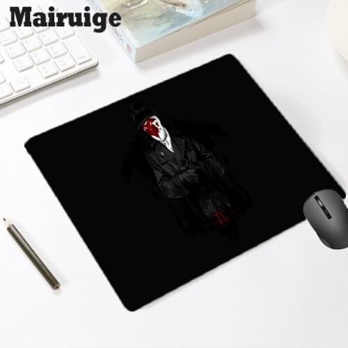 Mairuige Masked Man Pattern Office Gaming Non-slip Computer Small Mouse Pad Accessories Desk Mat Keyboard Wrist Rest Mousepad