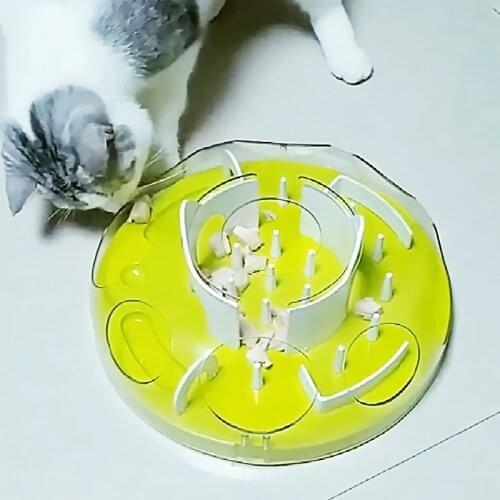Slow Feeder Bowl for Cats and Small Dogs with Maze Design, Fun Interactive Slow Down The Eating Speed of Pets,Against Bloat