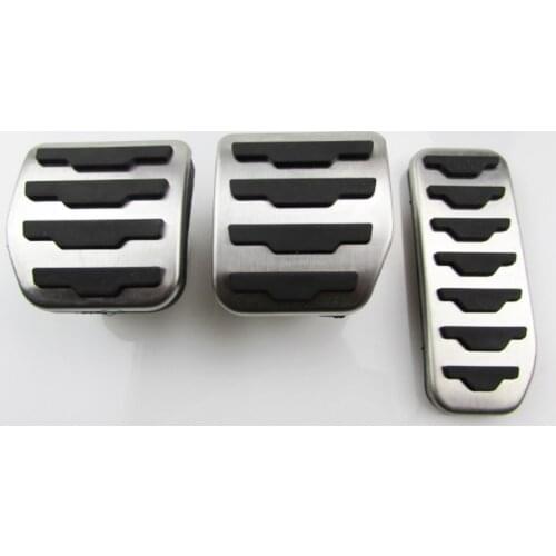 MT Car Brake Fuel Gas Accelerator Foot Pedal Cover For Land Rover Evoque 2010 2011 2012 2013 2014 2015 Car