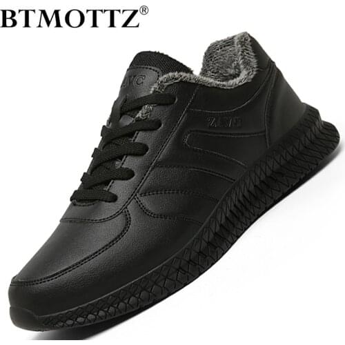 Fashion Man Shoes Men Leather Waterproof Sneakers Designer Outdoor Trekking Shoes Lace-up Mens Non-slip Casual Walking Shoes