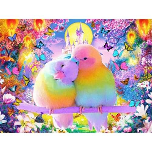 Bird Animal DIY Embroidery 11CT Cross Stitch Kits Needlework Craft Set Printed Canvas Cotton Thread Home Decoration Room