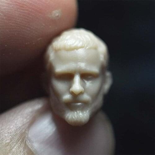 Unpainted 1/18 SEALs Special Forces Soldier Head Sculpt PVC Male Head Carving Fit 3.75‘’ JOYTOY Soldier Action Figure