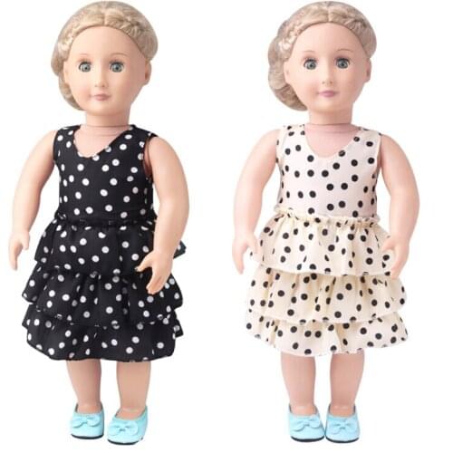 Dot Dress Clothes fits for 18" American Girl doll alexander,girls dolls