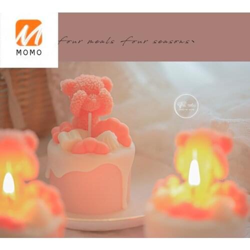 Original Cake Bear Aromatherapy Candle Girls Heart Net Red Ins Gift Bedroom
