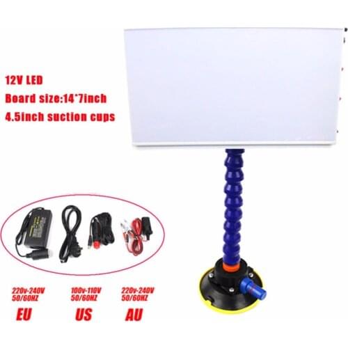 PDR LED Lamp Reflector Board Dent Repair Tools LED Light Reflection Board With Adjustable Holder Hand Tool Set