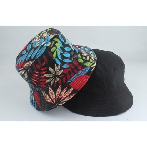 Unisex Summer Foldable Panama Bucket Hat Women Outdoor Cotton Fishing Hunting Hat Men Reversible Bucket Cap Chapeau Sun Hat