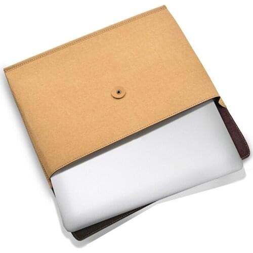 Kraft String Envelope File Folder Keep Workplace Organized and TidyGifts for Birthday A4 Letter Size 15-inch Laptop