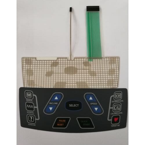 Johnson T6000 Treadmill Mask Film Panel Button Switch