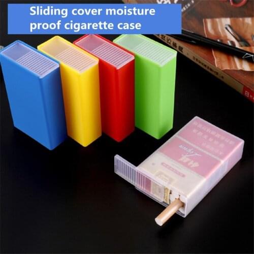 Plastic Cigarette Case 20 Pack Soft Package Hard Package Sliding Cover Flip Soft Box Cigarette Case Pressure And Moisture Proof