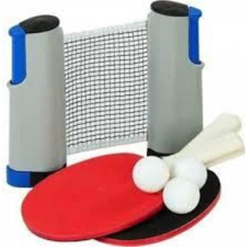2 pieces, Racket 3 Pcs Ping Pong Ball Easy Installation Table Tennis Net Set