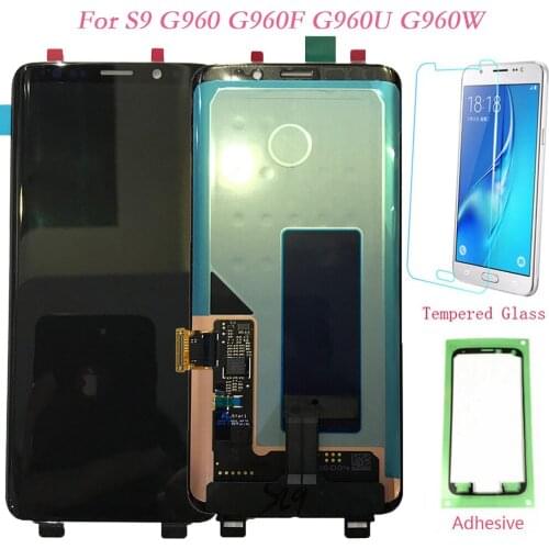 LCD For Samsung Galaxy S9 G960 G960F Touch Screen Digitizer LCD Display Frame For Samsung G965 S9 Plus G965F S9+ Super AMOLED