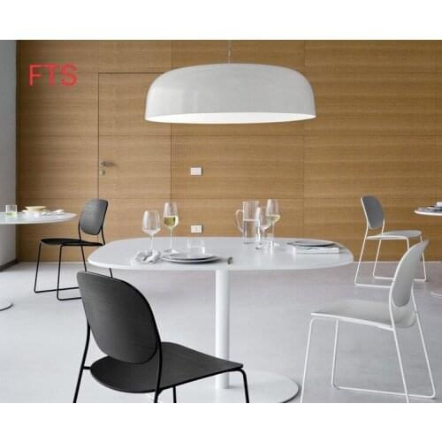 Nordic minimalist chandelier black and white wrought iron creative hotel bedroom office retro modern restaurant chandeliers