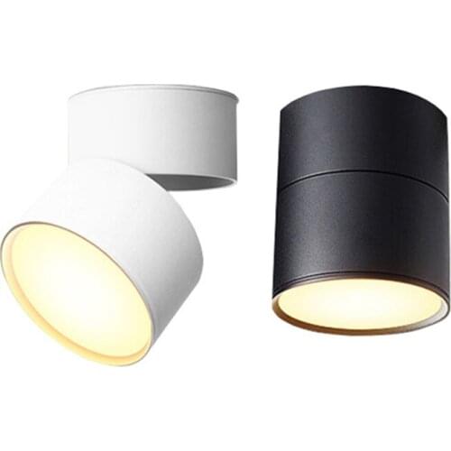 LED Downlight 7W 12W Foldable Rotating 85-265V Background Wall Surface Mount Downlight Home Decoration Lighting