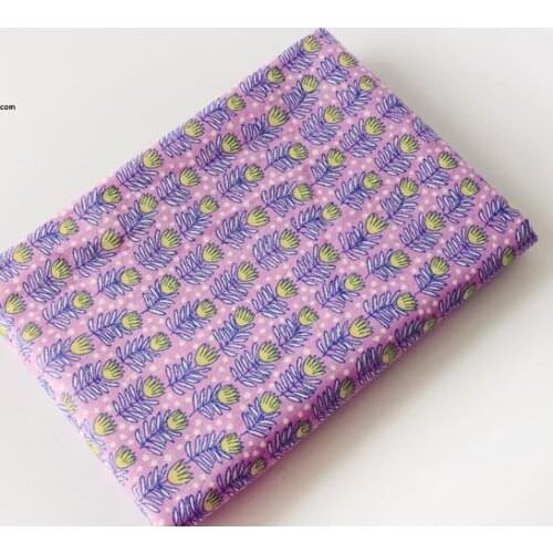 50x150cm Zakka rural floral Purple Daisy cotton linen Fabric Burlap for Sewing Textile Quilting Diy for pillow curtain Purse