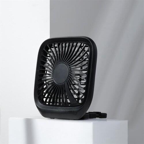 12V Mini 360 Rotating Dual Head Portable Car Seat Clip Fan Strong Wind Air Cooler Summer Car Fan Air Cooling Fan Black