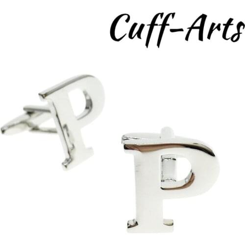 Cufflinks DIY Letters Cufflinks A-Z Alphabet Cuff links Personality Mix&Match Choose 2 Different Letters For Initials