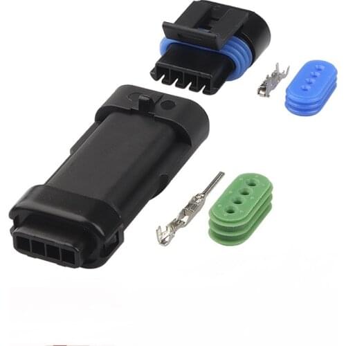 100 sets kit 4 Pin/Way female auto map sensor plug Waterproof Connector wiring harness Housing for 12162190