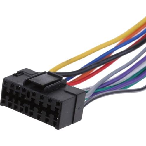 16 PIN Car Stereo Radio Wiring Harness Auto ISO Standard Harness For JVC Connector Adaptor Cable Lead Etc Car Accessories