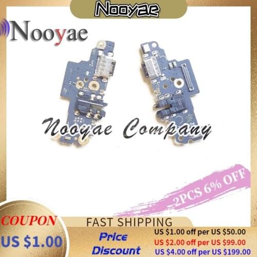 Novaphopat 5Pcs/Lot For Redmi Note8 Pro USB Charger Charging Port Dock Flex Cable Red Rice Note 8 Pro Microphone Plug Board