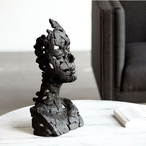 50CM ABSTRACT CHARACTER PIECES OF METAL PIECES STATUE HOME CRAFTS LIVING ROOM DECOR OBJECTS OFFICE SCULPTURE ACCESSORIES GIFTS