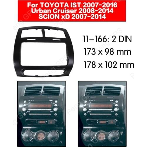 Car Radio stereo Fitting installation For TOYOTA IST Urban Cruiser for SCION xD Frame Fascias Mount Panel DVD player Bezel CD