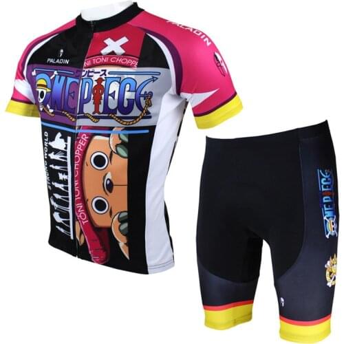 One Piece Chopper Cycling Jersey Cool Cartoon Bike jerseys for boys 3xl Short Sleeve Bicycle Clothes
