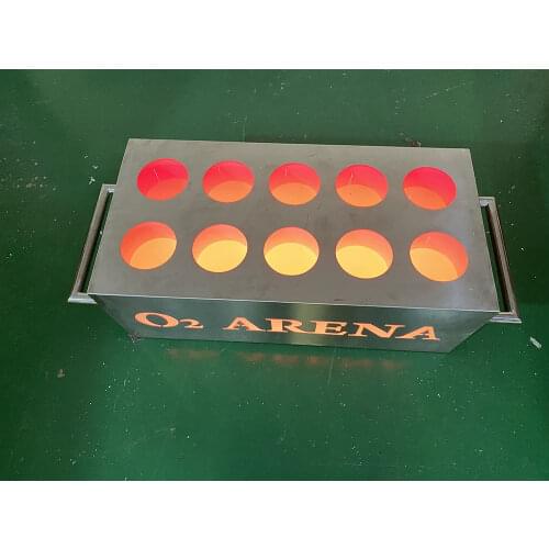 Sliver Mirror Acrylic Laser Cutting Tree Dimensional Logo Champagne Bottle Carrier Presenter LED VIP Service